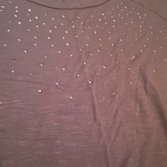 APT 9 Womens XS Cold Shoulder Oversized Beaded Tees - Picture 10 of 10